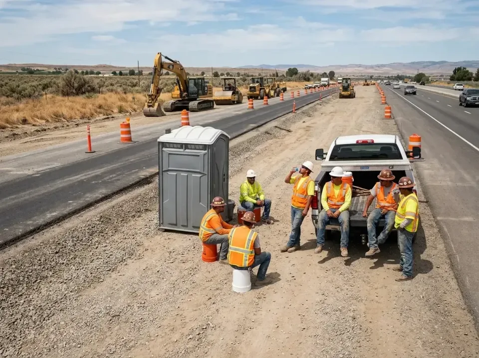 highway-road-construction-crew-007 — frequently asked questions, Porta Potty and Restroom Rentals in Townsend, MT